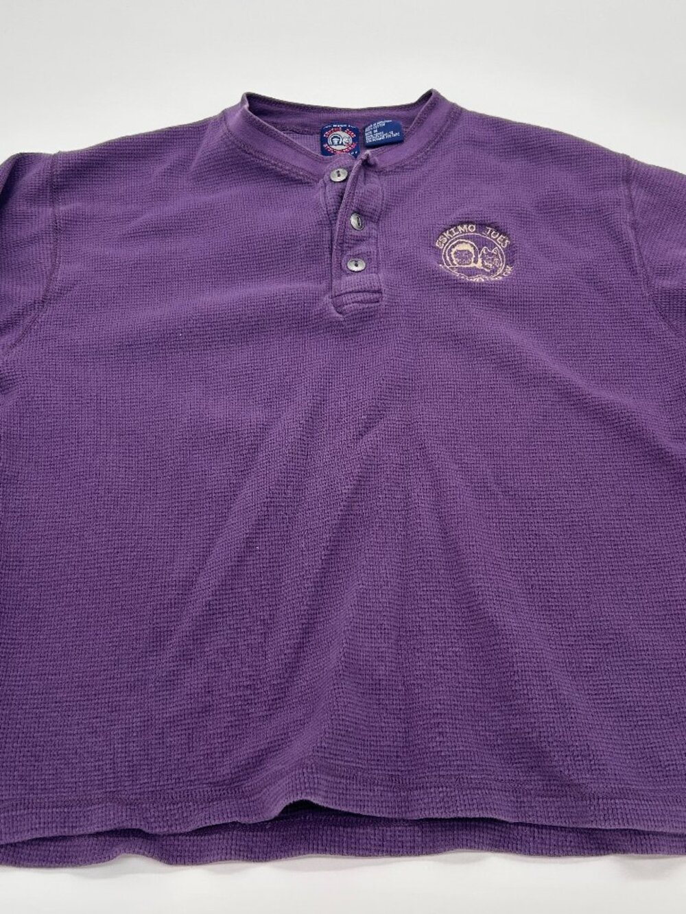 Vintage Eskimo Joe's Stillwater's Jumpin Little Juke Joint M Purple Henley Shirt